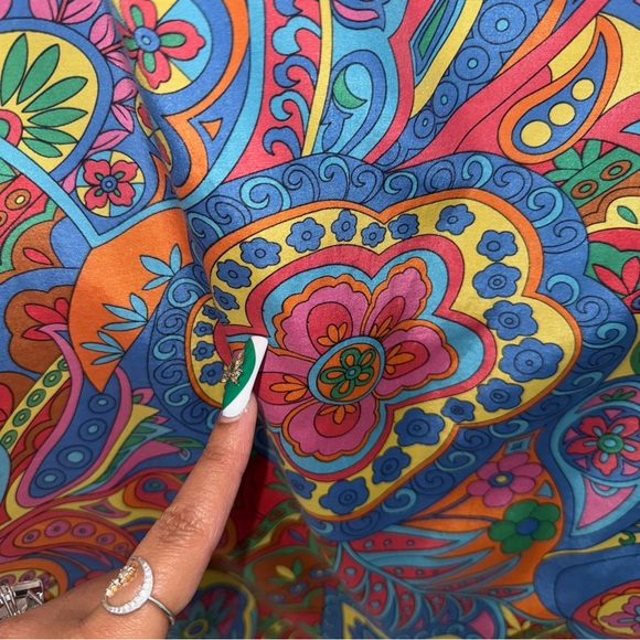 Vintage Tibi New York Silk Paisley Scoop Neck Mini Dress Womens Size 4 EUC - Picture 8 of 8